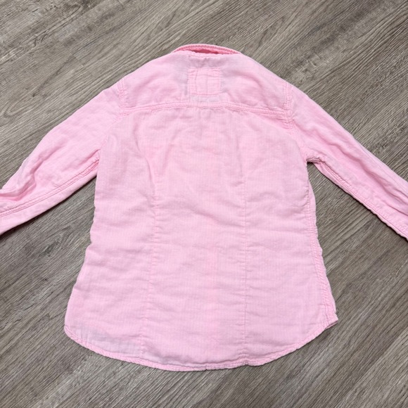 Abercrombie & Fitch Y2K Womens Pink Button Down Shirt Long Sleeve Cotton Size M - Picture 7 of 7
